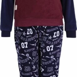 Marineblauwe-Bordeauxrode Pyjamaset Met Lange Mouwen En Broek - HARRY POTTER / S