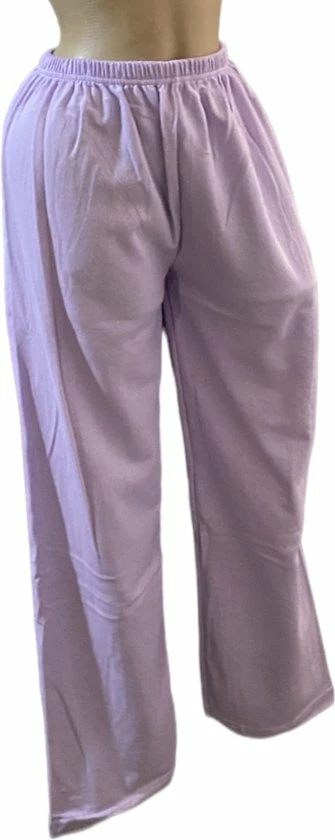 Merkloos Dames Flanel Pyjamaset Warm Gevoerd Met Extra Lange Top XXL Wit/paars 5 Merkloos Dames Flanel Pyjamaset Warm Gevoerd Met Extra Lange Top XXL Wit/paars - Afbeelding 5