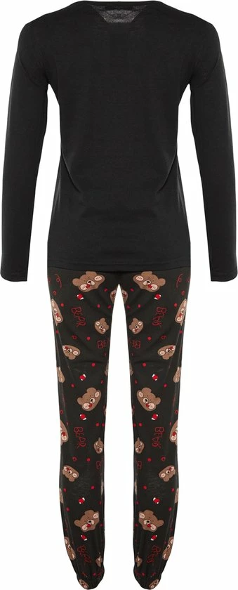 Trendyol Vrouwen Lange Mouw Ronde Hals Pyjamaset 6 Trendyol Vrouwen Lange Mouw Ronde Hals Pyjamaset - Afbeelding 6