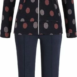 Ringella Dames Huispak - Met Rits - Night Dots - 44 - Blauw