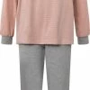 Lunatex Dames Pyjama 124185 Badstof Rose M