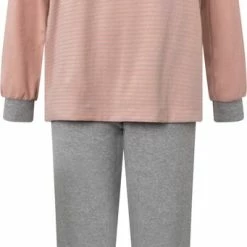 Lunatex Dames Pyjama 124185 Badstof Rose M