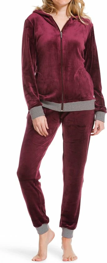 Pastunette - Modern Classic - Huispak - Donker Rood - Maat 42 4 Pastunette - Modern Classic - Huispak - Donker Rood - Maat 42 - Afbeelding 4