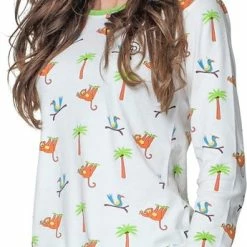 Happy Pyjamas Happy Pyjama's | Jungle Edition 2022 | Pyama Dames Volwassenen | Maat M (XS-XXL) | Pyjama Set | Premium Zacht Katoen -Pyjama-S-Dames Winkel 345x840 2