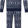 Pastunette Familie Kerst Vrouwen Pyjamaset - Blauw - Maat 36