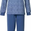 Dames Pyjama Lunatex Double Jersey Navy XL