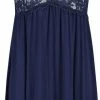 Hunkemöller Nachtmode Dames Slipdress Nora Lace - Blauw - Maat M