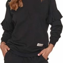 Doctor Nap Katoenen Pyjama Dames Volwassenen | Lange Mouw Lange Broek | Winter Pyama Dames Volwassenen | Frullen Zwart PM.4351 XXL