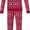 Pastunette Familie Kerst Vrouwen Pyjamaset - Rood - Maat 38