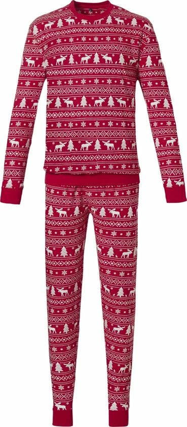 Pastunette Familie Kerst Vrouwen Pyjamaset - Rood - Maat 48 1 Pastunette Familie Kerst Vrouwen Pyjamaset - Rood - Maat 48