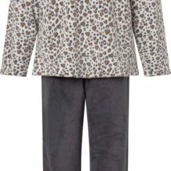 Cocodream Quality Cocodream Dames Huispak Fleece | MAAT M | Cat Hartjes All-over| Jasje Bewerkt