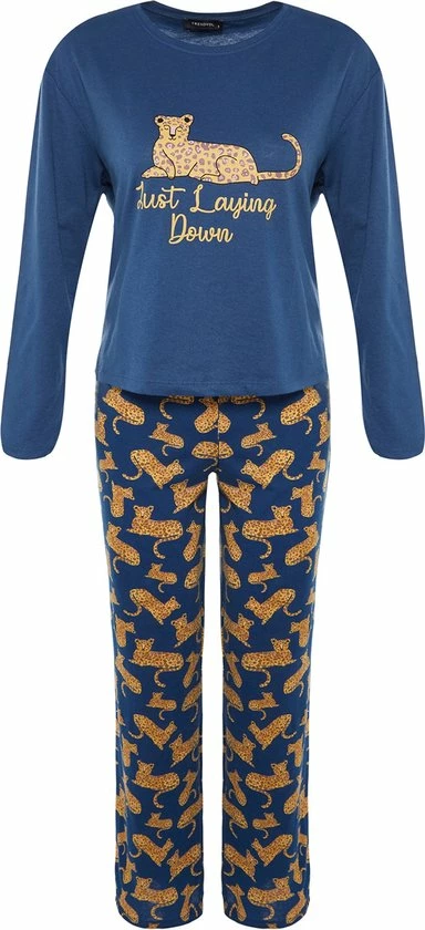 Trendyol Vrouwen Standaard Ronde Hals Pyjama Set 5 Trendyol Vrouwen Standaard Ronde Hals Pyjama Set - Afbeelding 5