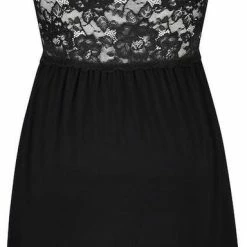 Hunkemöller Nachtmode Dames Slipdress Nora Lace - Zwart - Maat XL -Pyjama-S-Dames Winkel 384x840 7