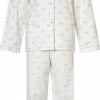 Lunatex Cocodream Dames Flanel Pyjama Print Vos Wit - Maat XL