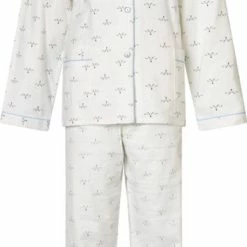 Lunatex Cocodream Dames Flanel Pyjama Print Vos Wit - Maat L