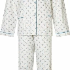 Lunatex Dames Pyjama Flanel | MAAT L | Koren | Ivoor