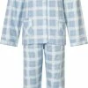 Lunatex Dames Flanel Pyjama Blue - Maat XL