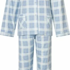 Lunatex Dames Flanel Pyjama Blue - Maat XL