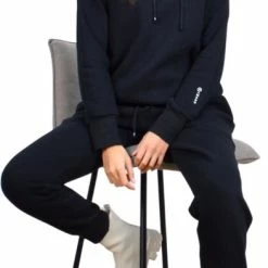 Lotus Zwarte Joggingpak Dames | Tracksuit | Hoodie | Joggingbroek | Huispak | Zachte Stof | M | By Mamboo