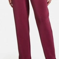 TAIFUN Dames 7/8-broek Van Zachte Stretchstof Black Cherry-42