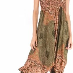 Sankalpa® Harembroek Dames - Jumpsuit - Relax Broek - Yogabroek - Festival Kleding - Harembroek Vrouwen Van Rayon - Kaki Groen -Pyjama-S-Dames Winkel 399x840 1