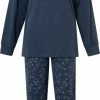 Dames Pyjama Lunatex 124178 Navy XL