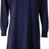 Medaillon Dames Nachthemd Blauw Maten: M