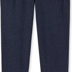 Schiesser M&R Dames 3/4 Pyjamabroek - Nachtblauw - Maat XXL