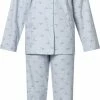 Lunatex Cocodream Dames Flanel Pyjama Print Vos Grijs - Maat M
