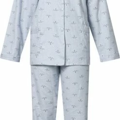 Lunatex Cocodream Dames Flanel Pyjama Print Vos Grijs - Maat M