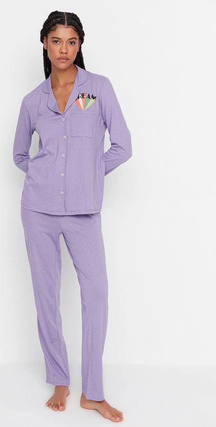 Trendyol Vrouwen Standaard Kraag Pyjama Set 1 Trendyol Vrouwen Standaard Kraag Pyjama Set