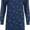 Tenderness Geheel Gebloemd Dames Nachthemd Blauw TENGD2106A - Maten: XL