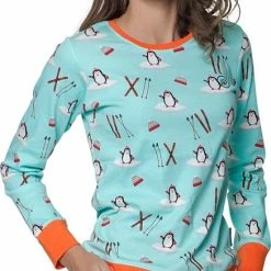 Happy Pyjamas Happy Pyjama's Dames Maat: 'S' (XS-XXL) - Super Leuke Dames Pyjama Van Katoen In Een Mooi Pinguïn Thema. Comfortabele Pyjamaset Voor Dames!