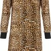 Irresistible Dames Nachthemd Geheel Panter Print IRNGD2004A - Maten: XXL