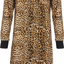 Irresistible Dames Nachthemd Geheel Panter Print IRNGD2004A - Maten: XXL