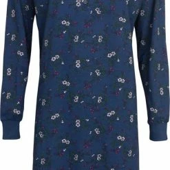 Tenderness Geheel Gebloemd Dames Nachthemd Blauw TENGD2106A - Maten: XL -Pyjama-S-Dames Winkel 445x840 2