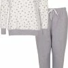 Tenderness Winter Dames Pyjama Grijs Melange TEPYD2126A - Maten: L