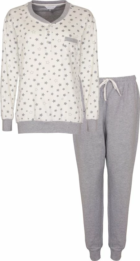 Tenderness Winter Dames Pyjama Grijs Melange TEPYD2126A - Maten: L 1 Tenderness Winter Dames Pyjama Grijs Melange TEPYD2126A - Maten: L