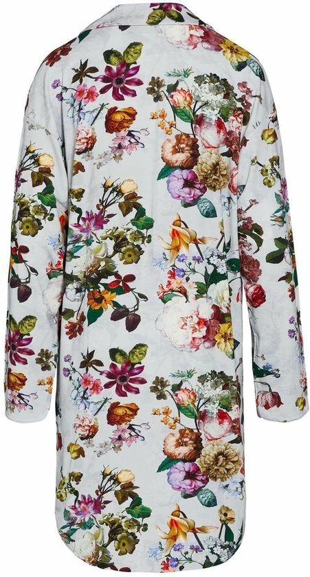 ESSENZA Lindy Fleur Nachthemd Lange Mouw Grijs - M 5 ESSENZA Lindy Fleur Nachthemd Lange Mouw Grijs - M - Afbeelding 5