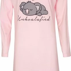 Temptation Dames Bigshirt Licht Roze TPNGD2122A - Maten: XXL