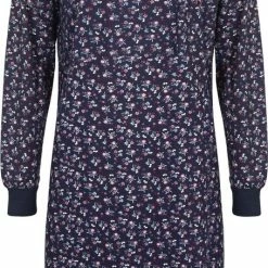 Tenderness Gebloemd Dames Nachthemd Blauw TENGD2103A - Maten: XL