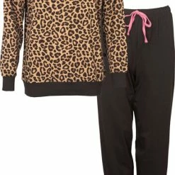 Irresistible Dames Pyjama Bruin IRPYD1206A - Maten: XXL