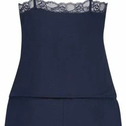 Hunkemöller Dames Nachtmode Korte Pyjamaset Cami - Blauw - Maat 2XS -Pyjama-S-Dames Winkel 456x840
