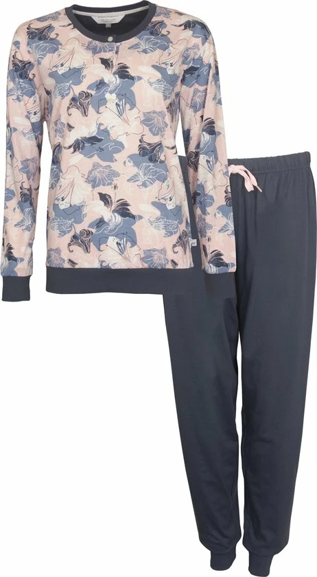 Tenderness Dames Pyjama Blauw TEPYD2101A - Maten: XXL 3 Tenderness Dames Pyjama Blauw TEPYD2101A - Maten: XXL - Afbeelding 3