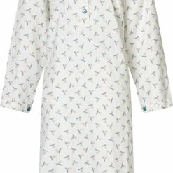Lunatex Dames Nachthemd Flanel | MAAT XL | Koren | Ivoor