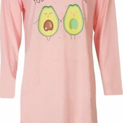 Temptation Dames Bigshirt Nachthemd Slaapkleed Roze TPNGD2818A - Maten: L