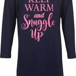 Temptation Dames Bigshirt Donker Blauw TPNGD2114A - Maten: XL