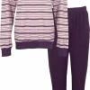 Tenderness Badstof Dames Pyjama Paars TEPYD2121A - Maten: XL