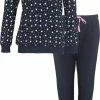 Tenderness Badstof Dames Pyjama Blauw TEPYD2123A - Maten: S
