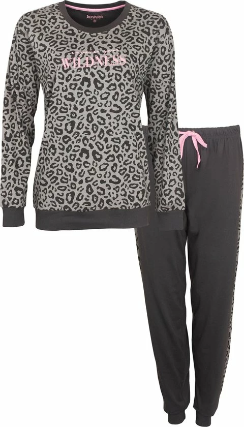 Irresistible Dames Pyjama Donker Grijs IRPYD2108A - Maten: XXL 1 Irresistible Dames Pyjama Donker Grijs IRPYD2108A - Maten: XXL
